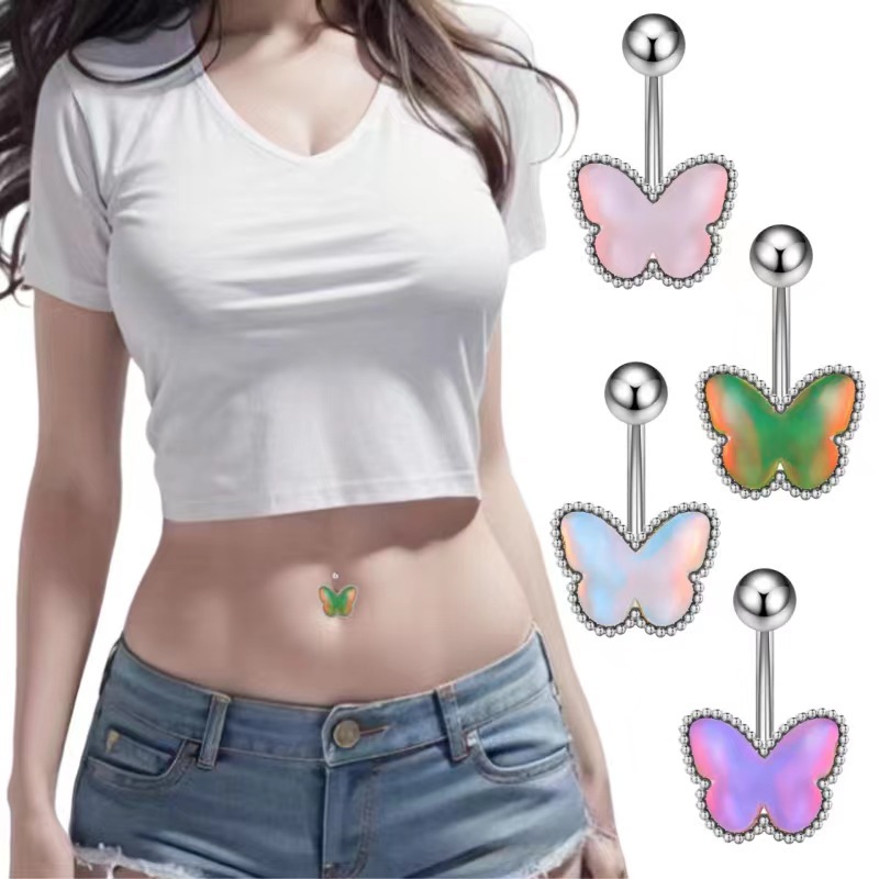 Navel Ring with Butterfly(图1)