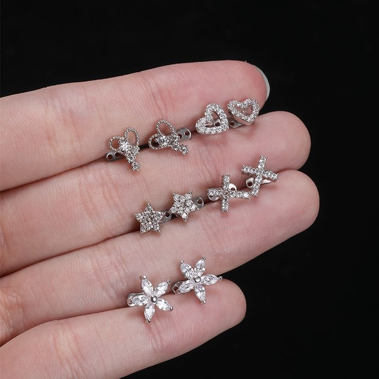 Dermal Piercing Anchor with Flower Top(图1)