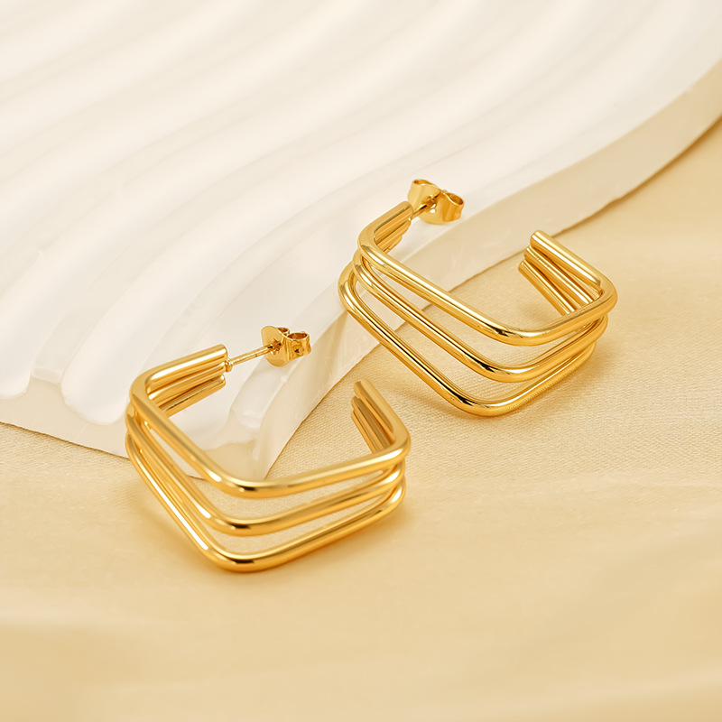 Square Statement Earring(图1)