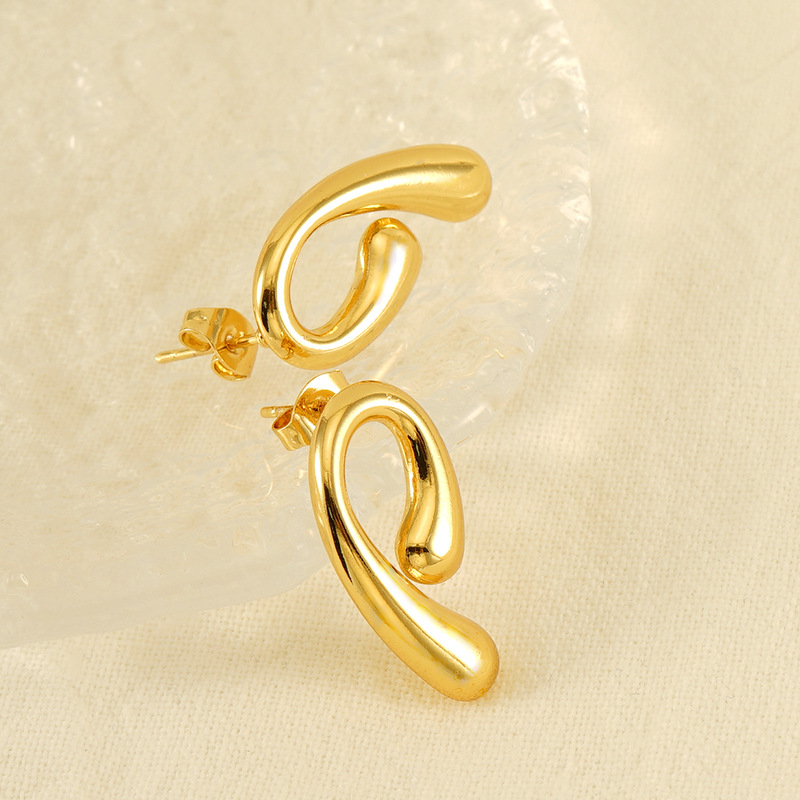 18K Gold Plated Earring(图1)