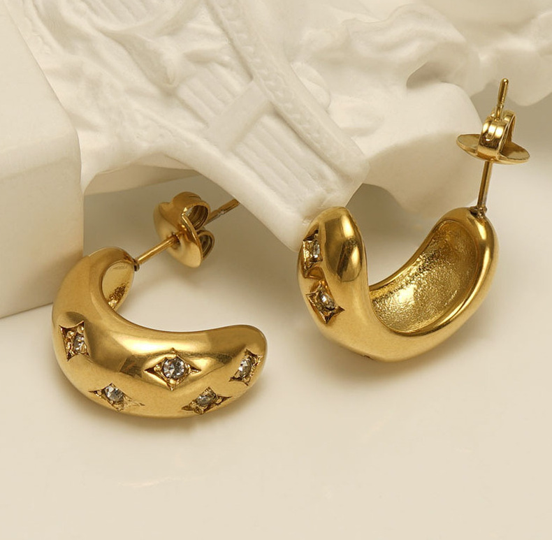 Statement Earring in Gold Color(图1)