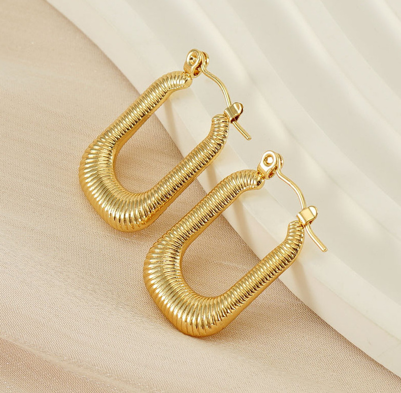 18k Gold Plated Ear Hoop(图1)