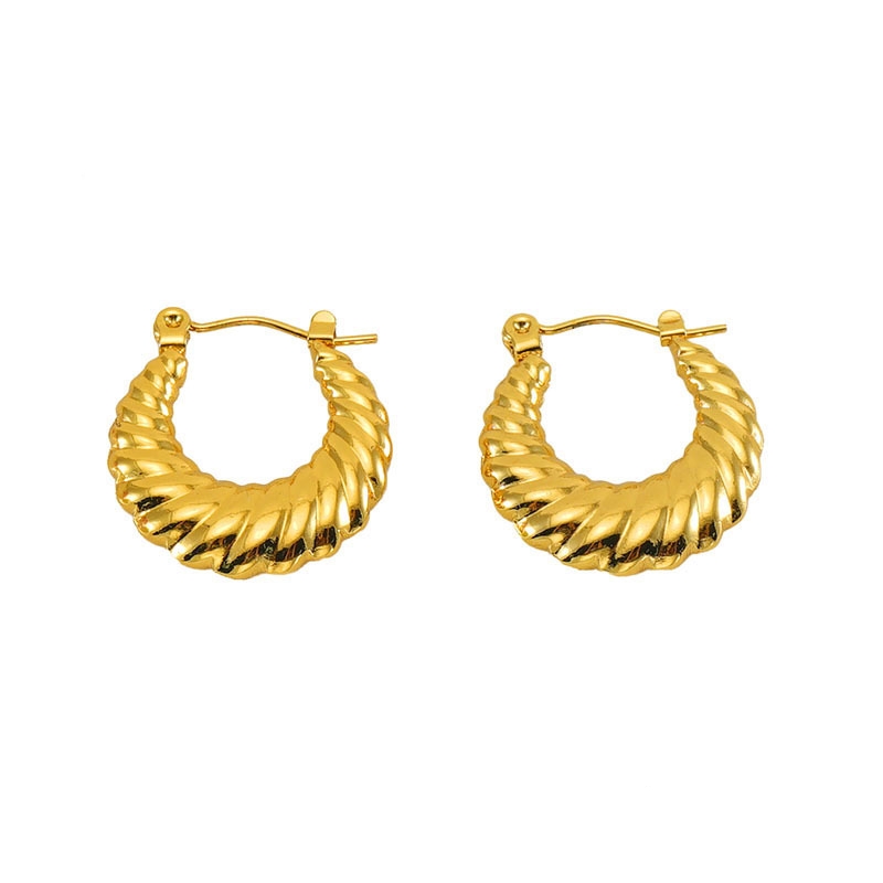 18k Gold Plated Earring Hoop(图1)