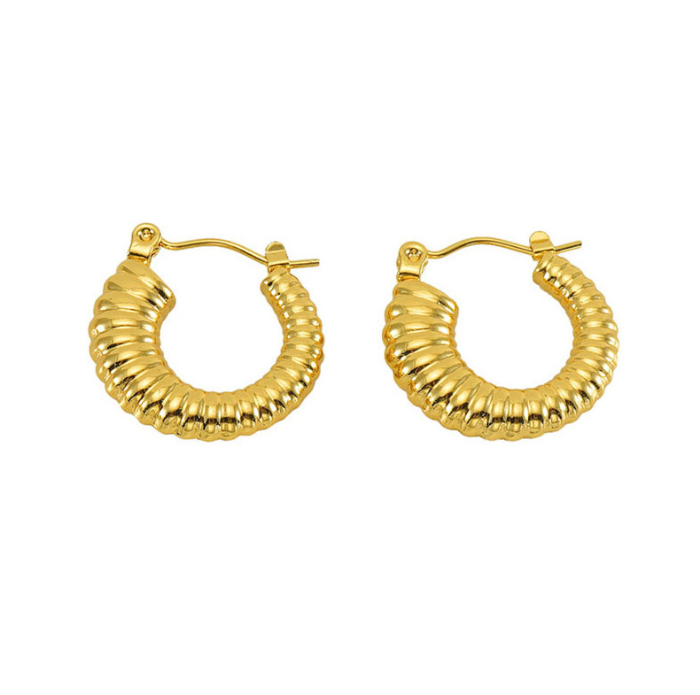 18k Gold Plated Ear Hoop(图1)