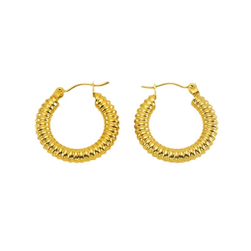 18k Gold Plated Earring Hoop(图1)