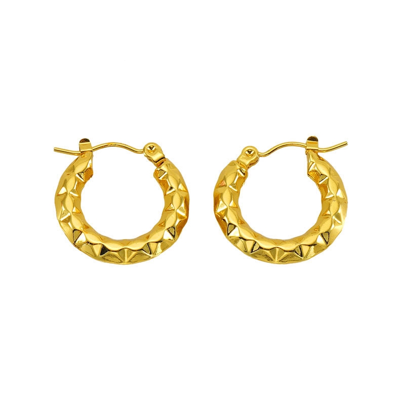 18k Gold Plated Earring Hoop(图1)