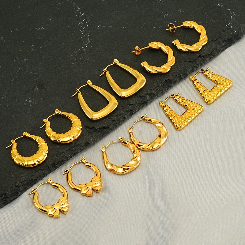 18k Gold Plated Ear Hoop(图1)