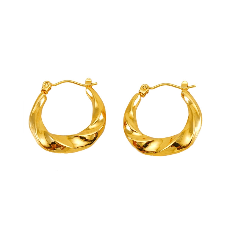 18k Gold Plated Ear Hoop(图1)