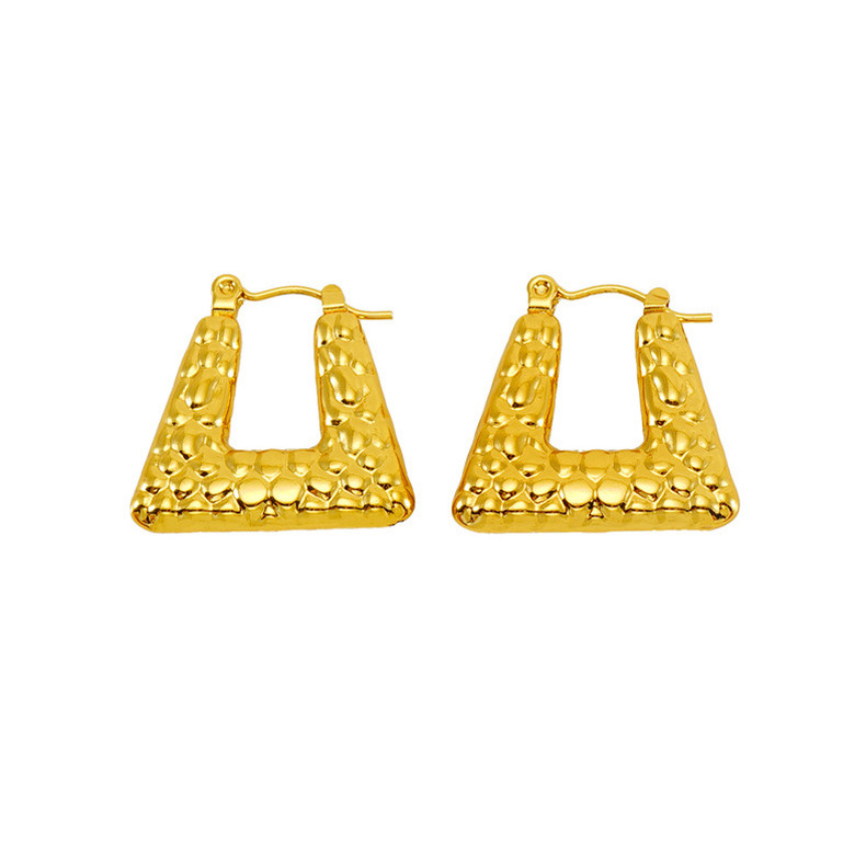 18k Gold Plated Hoop Earring(图1)