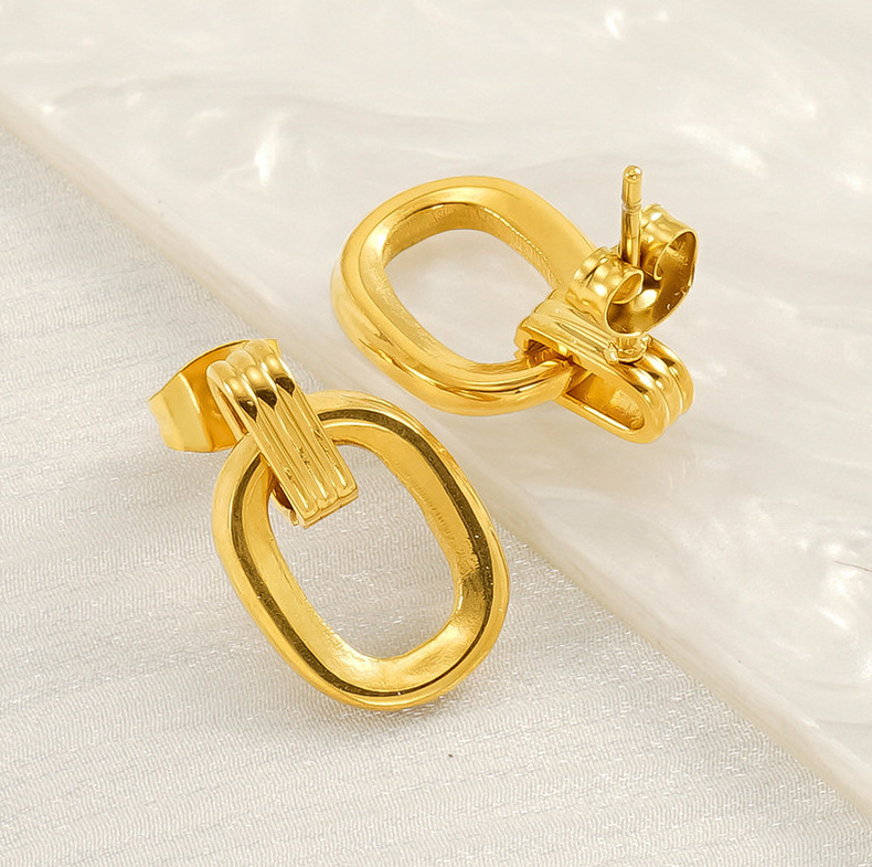 18k Gold Plated Statement Earring(图1)