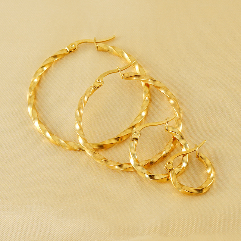 18k Gold Plated Ear Hoop(图1)