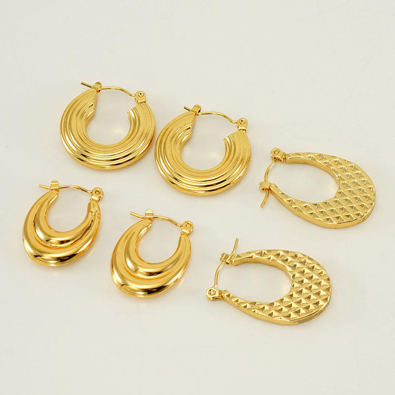 18k Gold Plated Ear Hoop(图1)