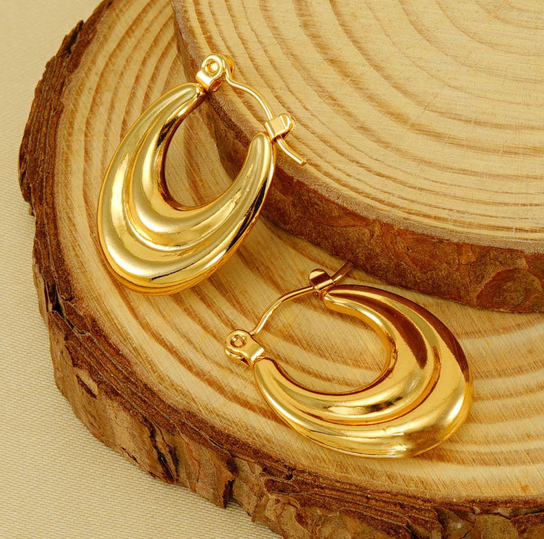 18k Gold Plated Ear Hoop(图1)