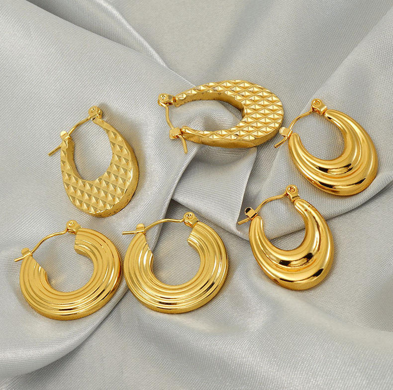 18k Gold Plated Ear Hoop(图1)