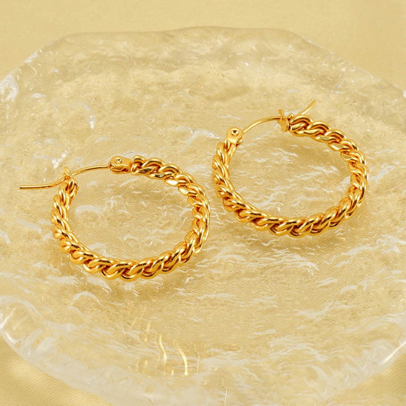 18k Gold Plated Ear Hoop(图1)