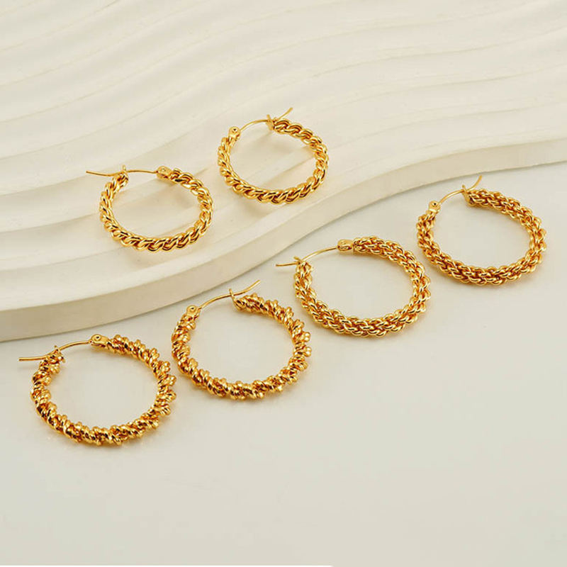 18k Gold Plated Ear Hoop(图1)