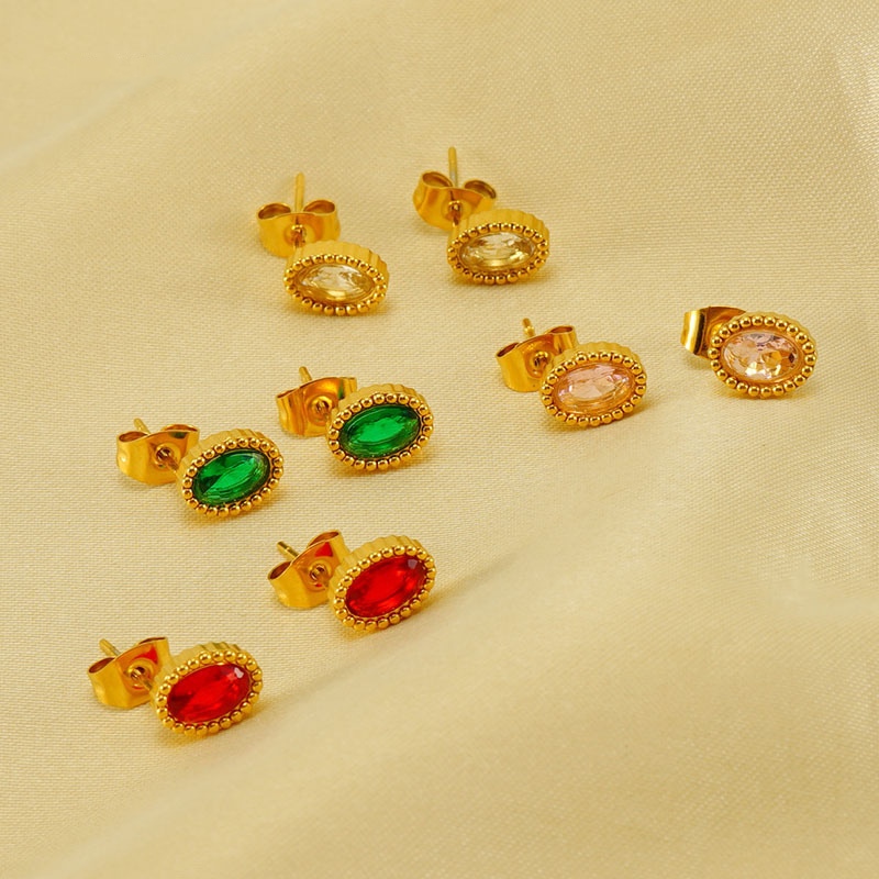 Ear Stud with Zircon(图1)