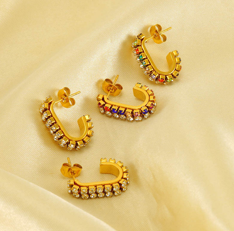 Statement Earring with Zircon(图1)