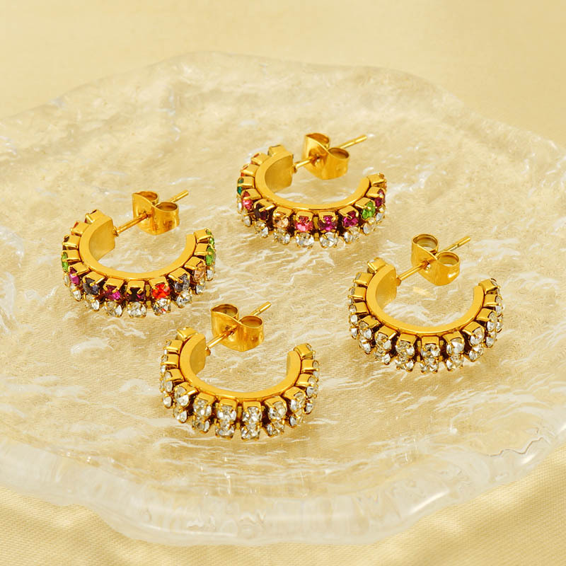 Statement Earring with Zircon(图1)