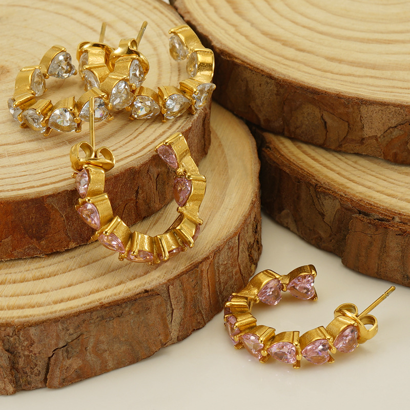 Statement Earring with Zircon(图1)