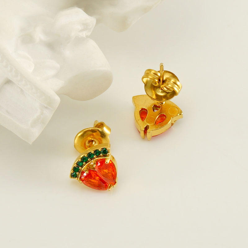 Watermelon-top Ear Stud(图1)