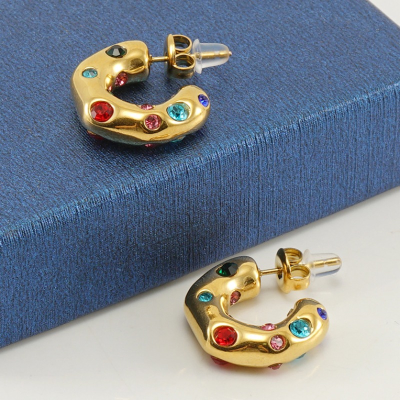 Statement Earring with Zircon(图1)