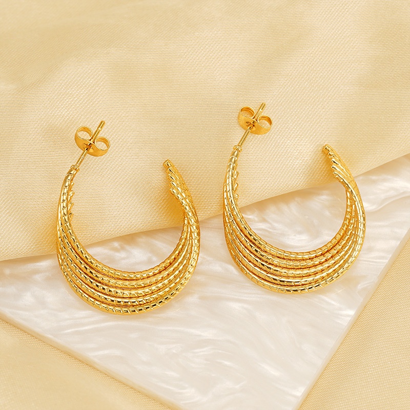 18k Gold Plated Statement Earring(图1)