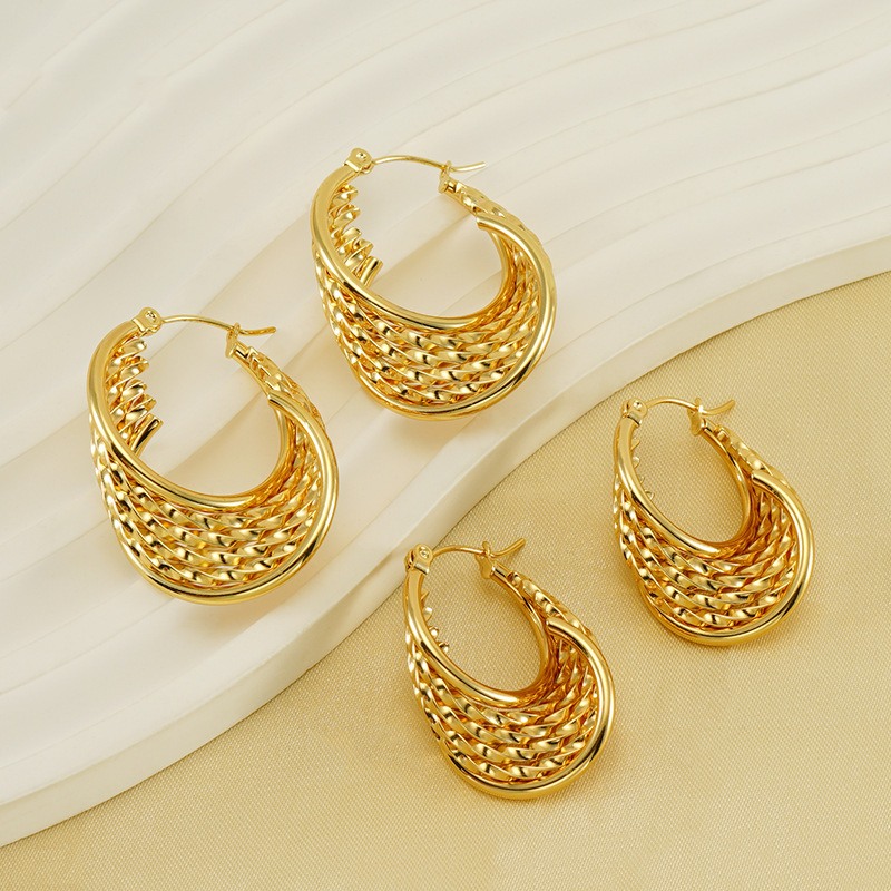 18k Gold Plated Ear Huggies(图1)