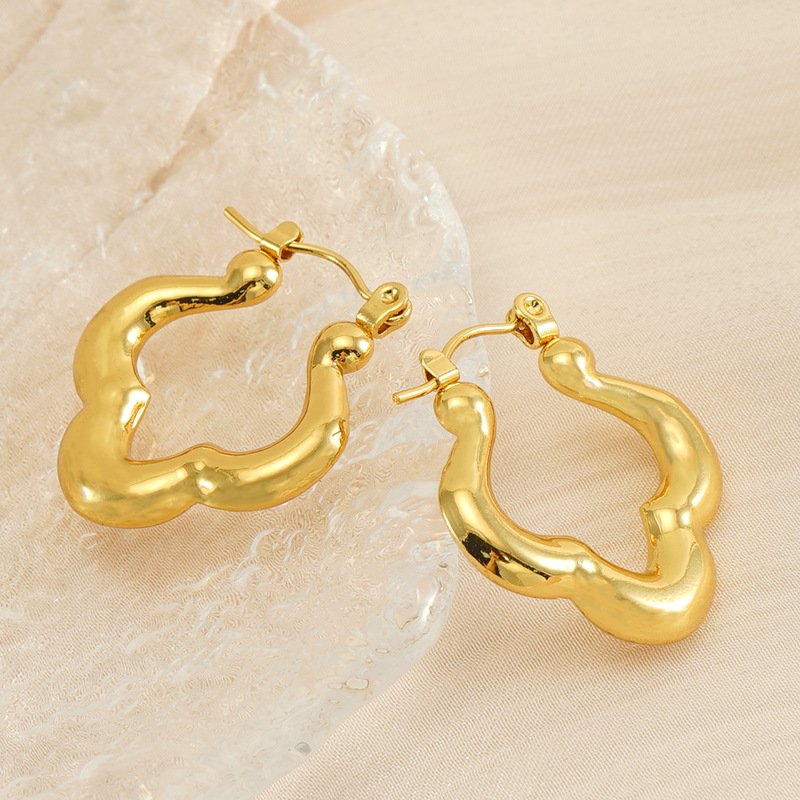 18k Gold Plated Ear Hoop(图1)