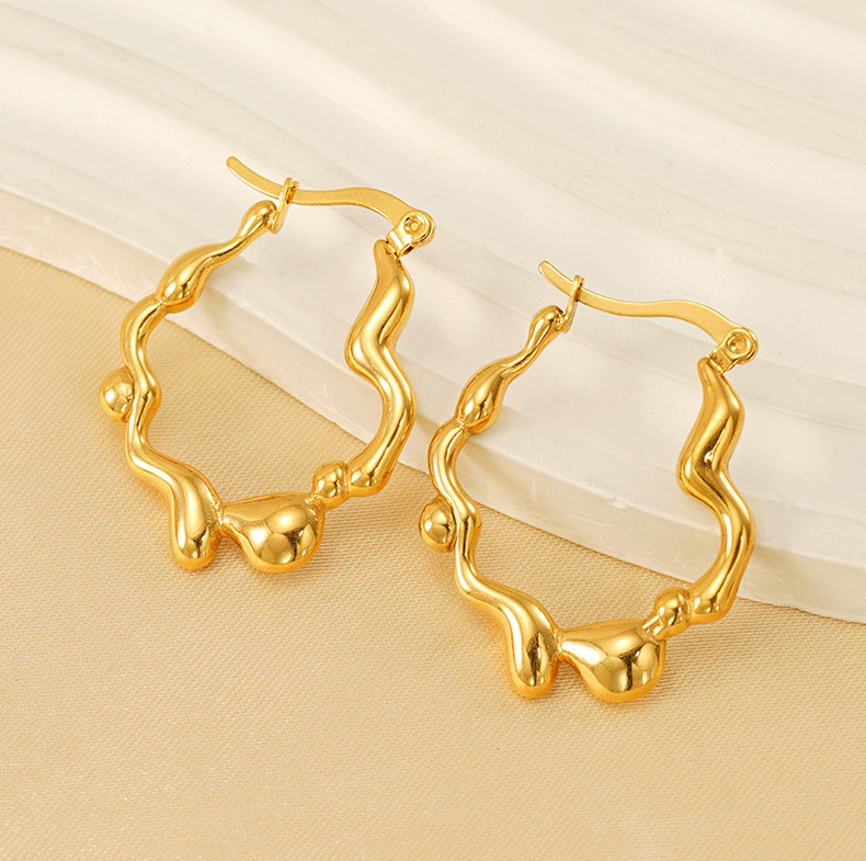 18k Gold Plated Ear Hoop(图1)