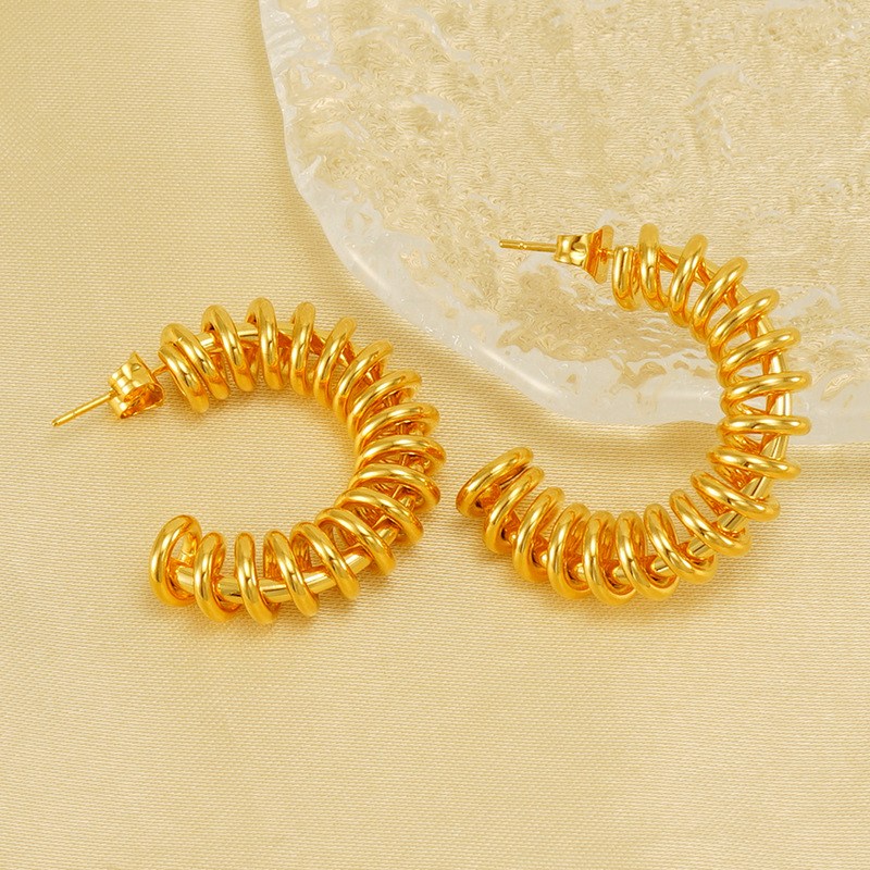 18k Gold Plated Statement Earring(图1)