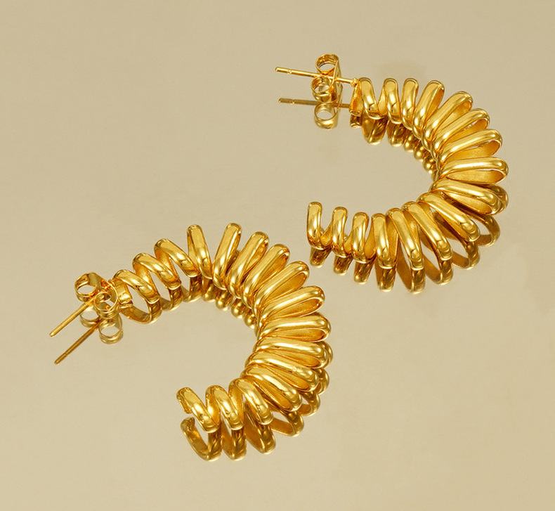 18k Gold Plated Statement Earring(图1)