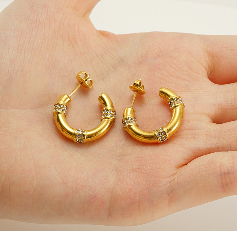 Statement Earring with Rhinestone(图1)