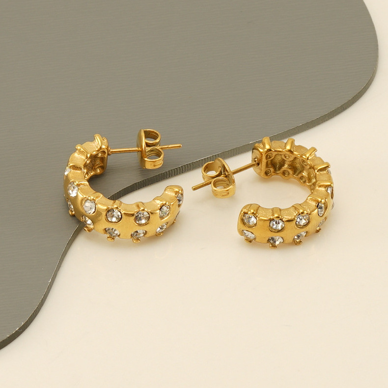 18k Gold Plated Statement Earring(图1)