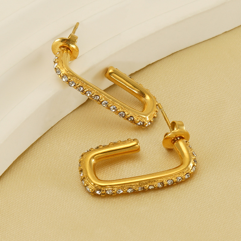 18k Gold Plated Statement Earring(图1)