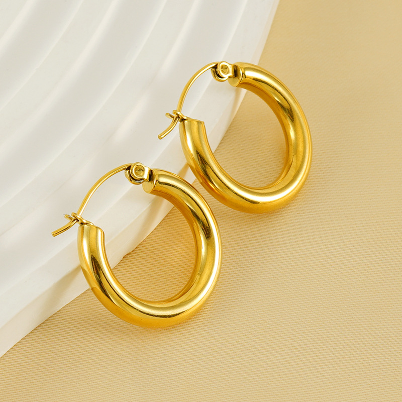 18k Gold Plated Ear Hoop(图1)