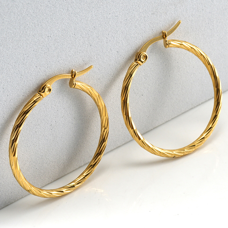 18k Gold Plated Ear Hoop(图1)