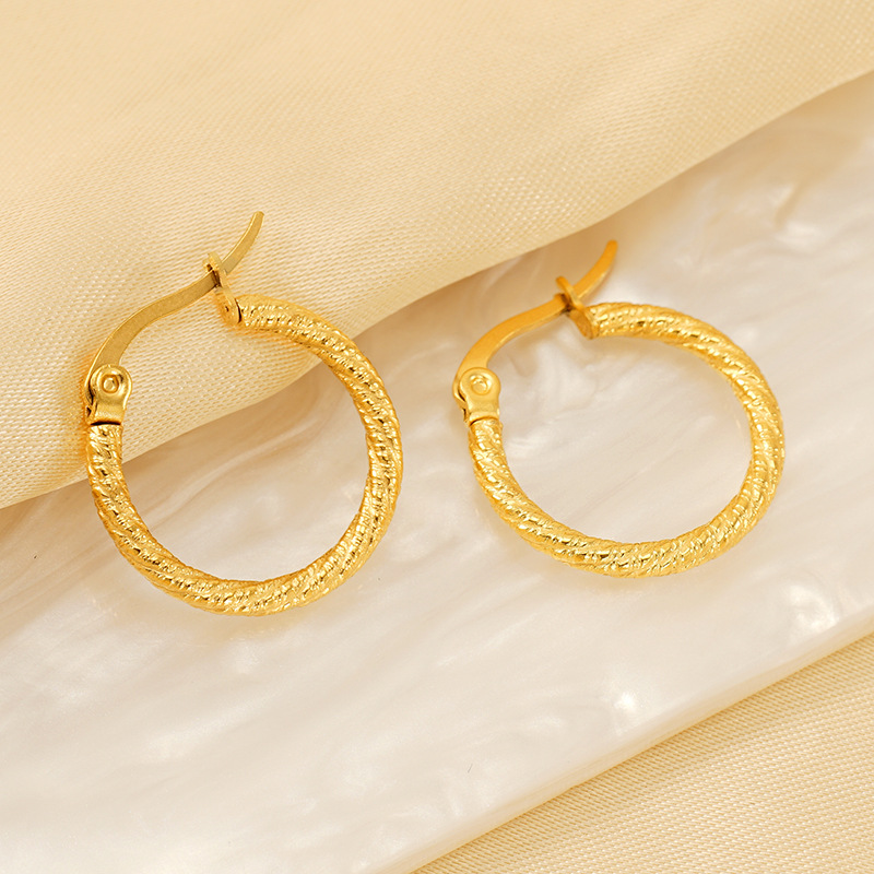 18k Gold Plated Ear Hoop(图1)