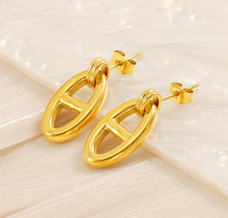 18k Gold Plated Ear Stud(图1)