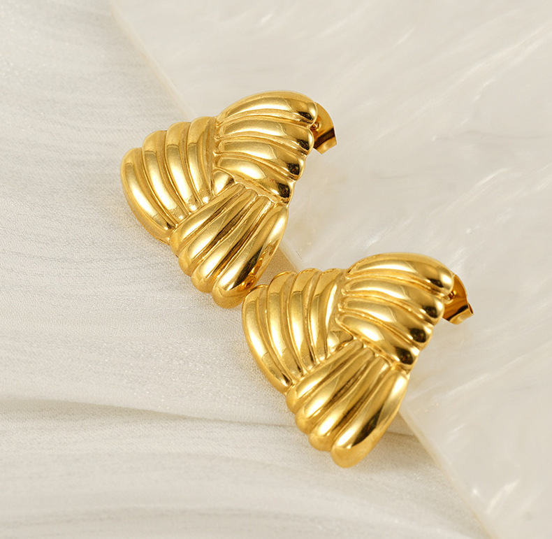 18k Gold Plated Statement Earring(图1)