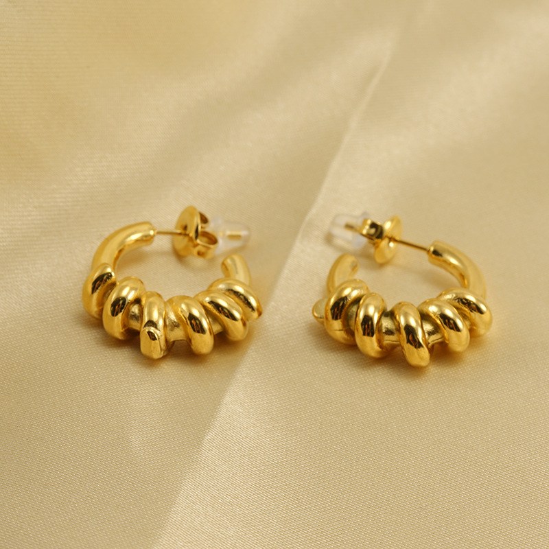 18k Gold Plated Statement Earring(图1)