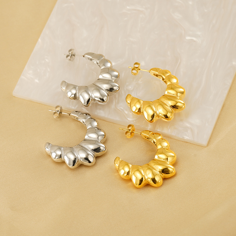 18k Gold Plated Statement Earring(图1)