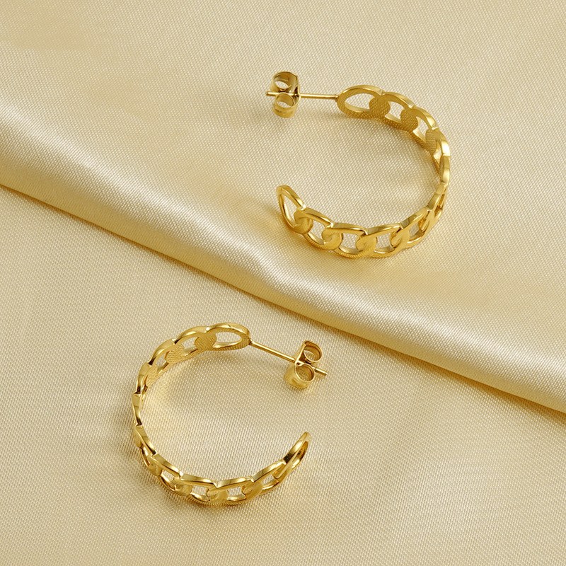 18k Gold Plated Statement Earring(图1)