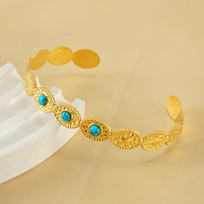 Bracelet with turquoise Stone(图1)