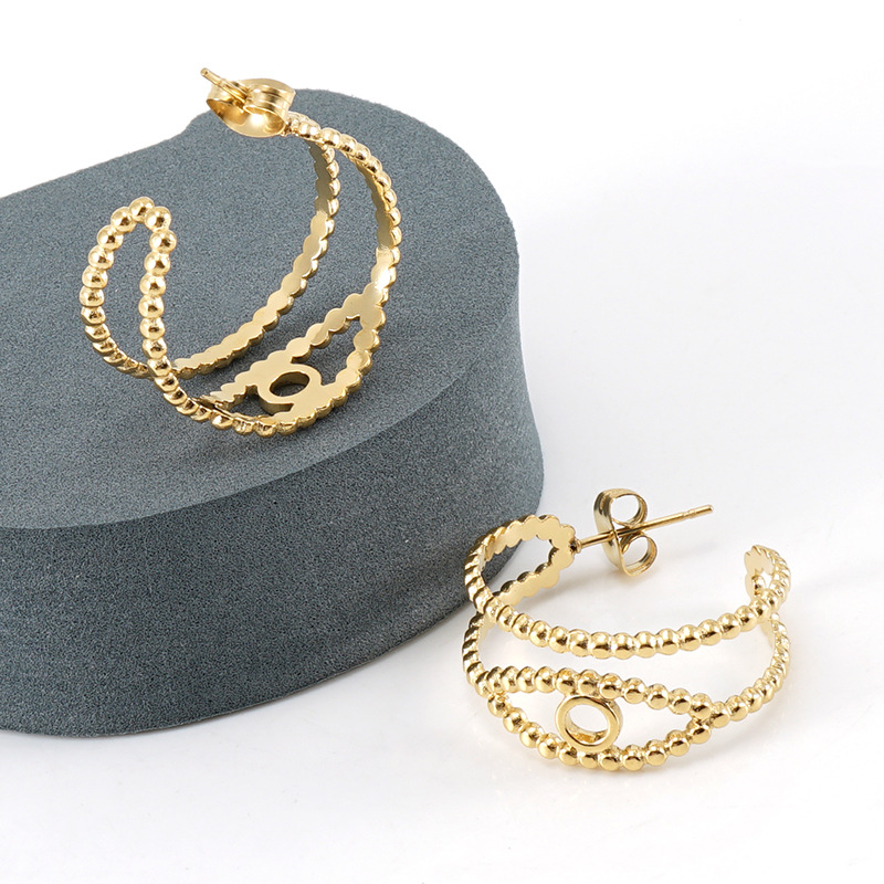 18k Gold Plated Statement Earring(图1)