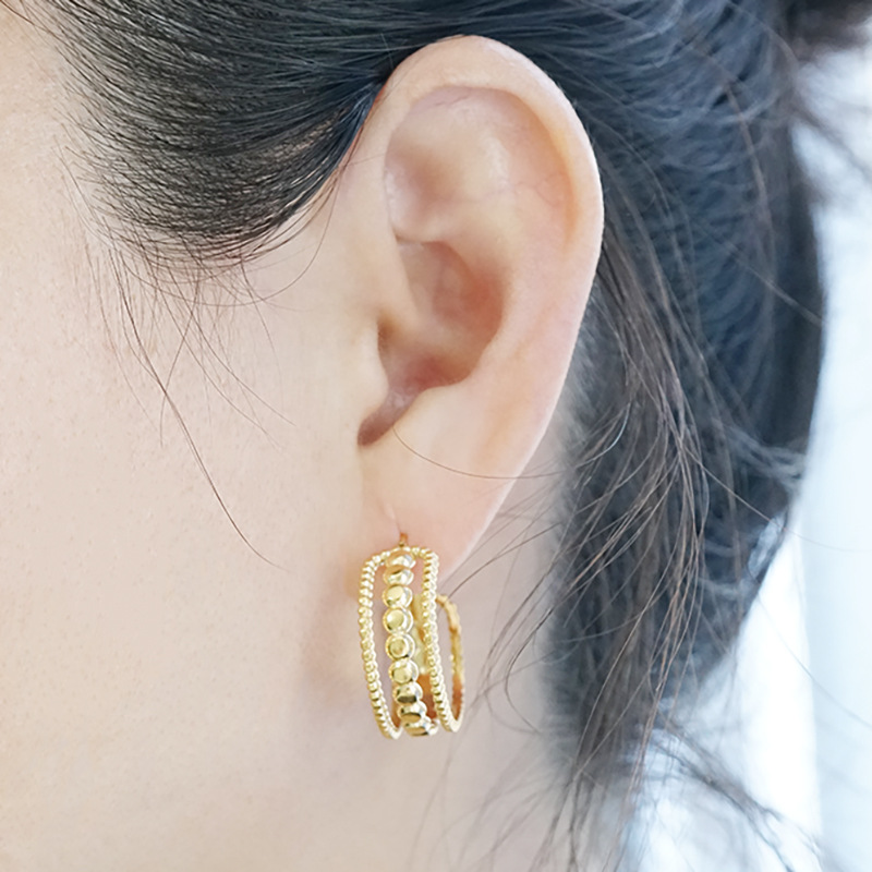 18k Gold Plated Statement Earring(图1)