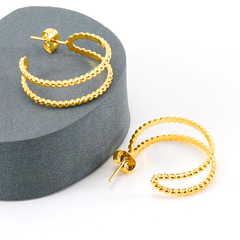 18k Gold Plated Statement Earring(图1)