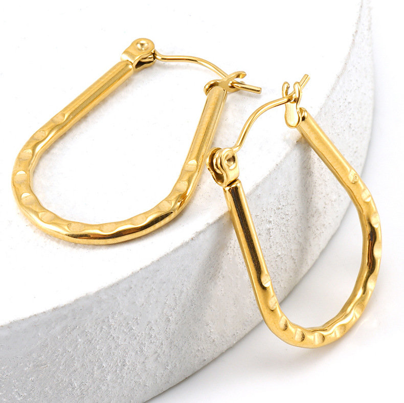 18k Gold Plated Ear Hoop(图1)