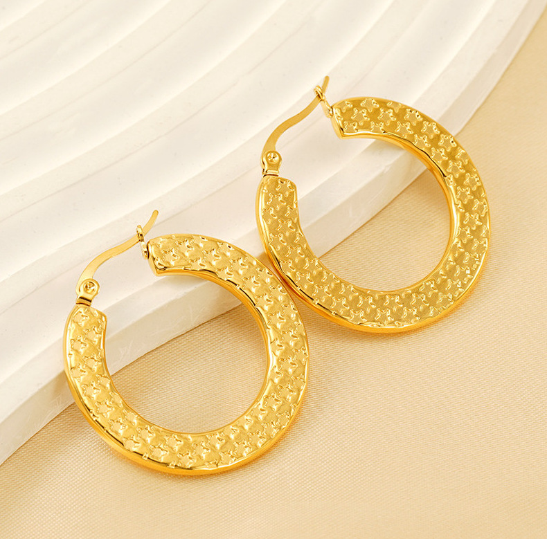 18k Gold Plated Ear Hoop(图1)