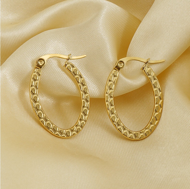 18k Gold Plated Ear Hoop(图1)